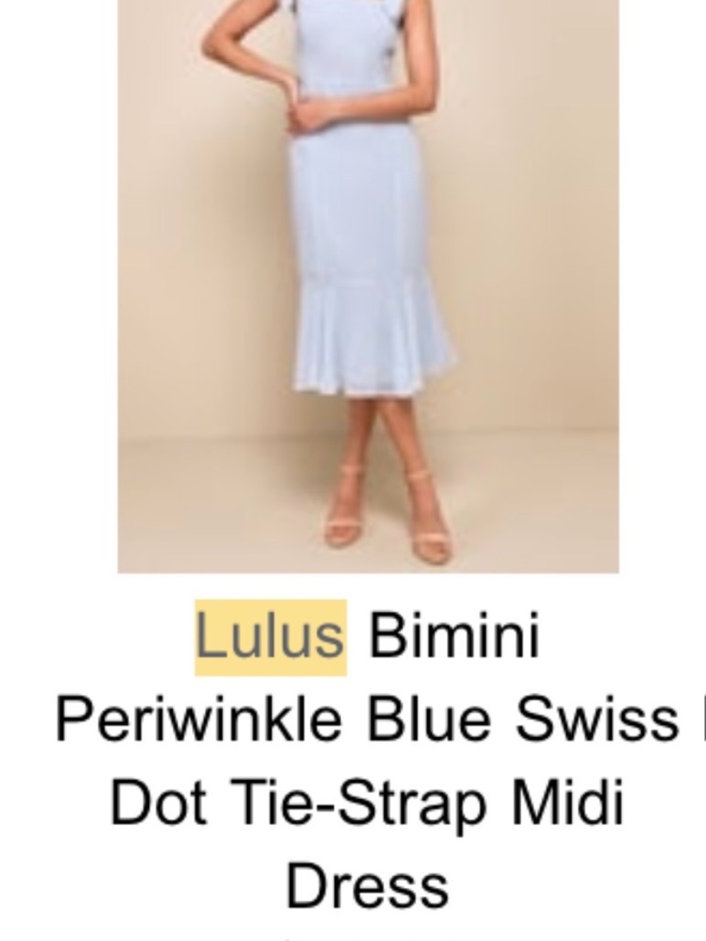 Lulu's Periwinkle Midi Skirt with Flounce Hem